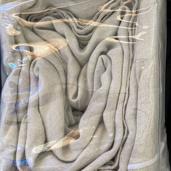 Hotel Collection Linen/Modal Blend 3-Pc. Duvet Cover Set, Color: Natural - Picture 7 of 7